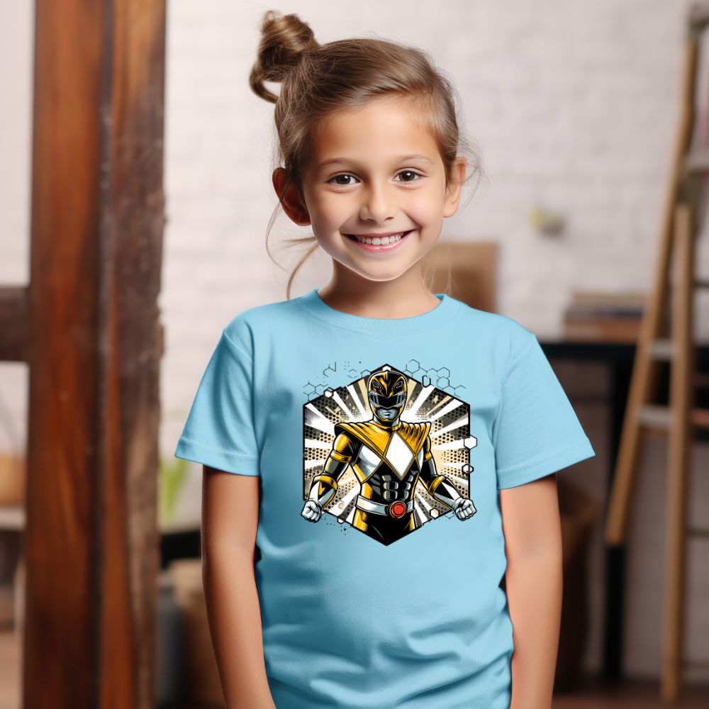 Camiseta Infanto Juvenil Personagens Power Rangers Super Heróis