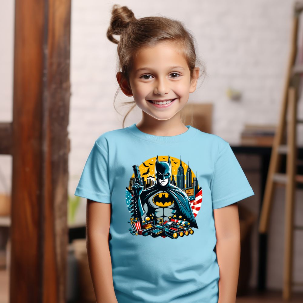 Camiseta Infanto Juvenil Personagens Batman Morcego
