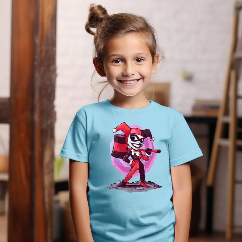 Camiseta Infanto Juvenil Personagens Arlequina Joker