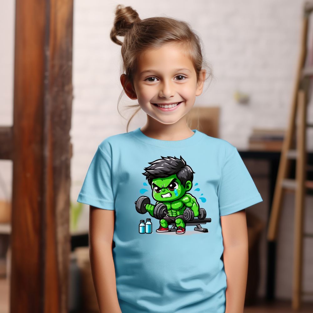 Camiseta Infanto Juvenil Personagens Heróis Hulk Gym