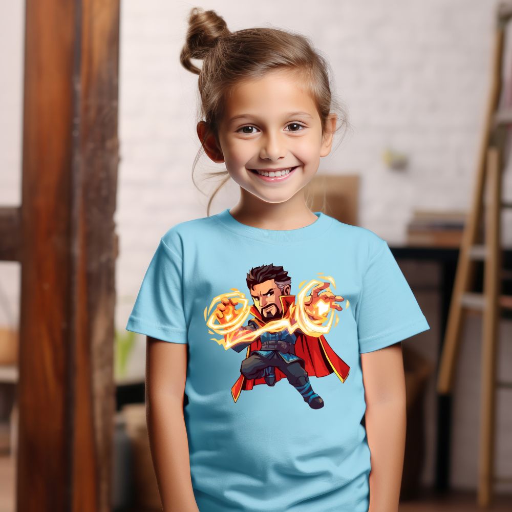 Camiseta Infanto Juvenil Personagens Super Heróis Doutor Estranho