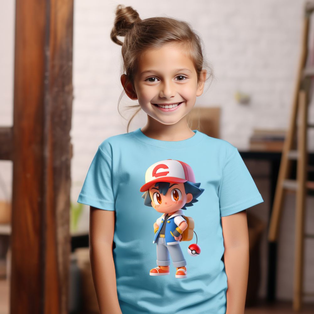 Camiseta Infanto Juvenil Personagens Pikachu Pokémon Clássico 05