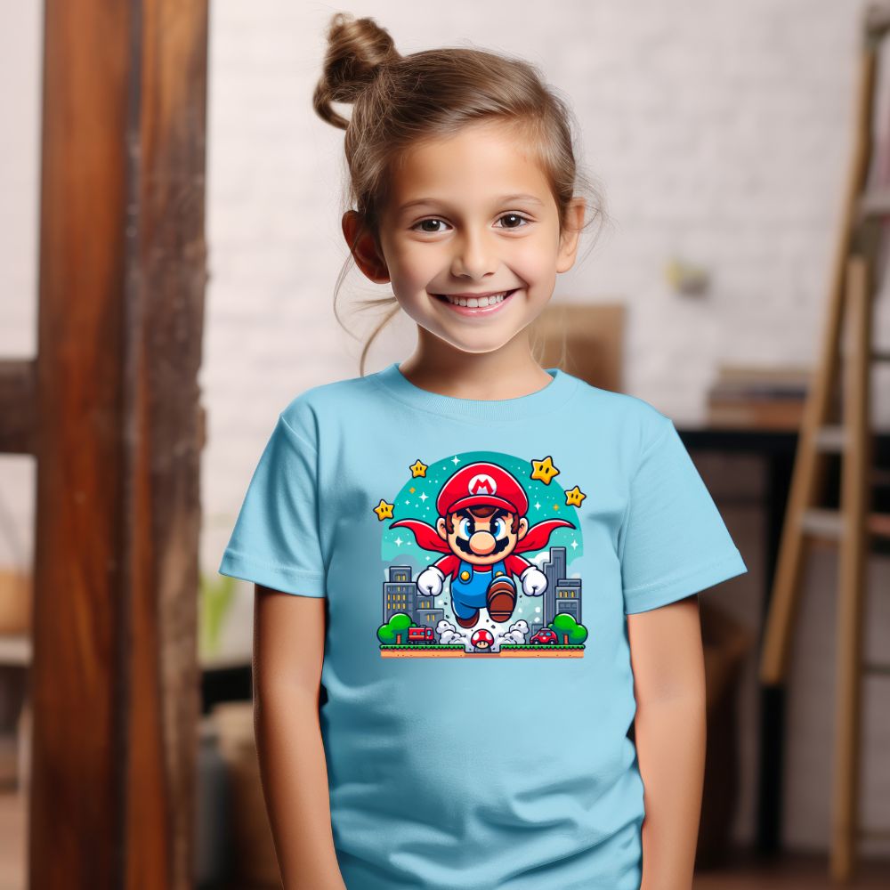 Camiseta Infanto Juvenil Personagens Super Mario World 01