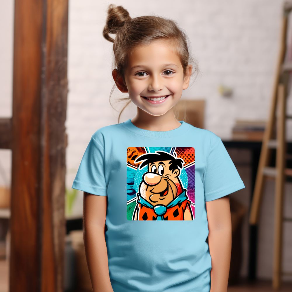 Camiseta Infanto Juvenil Personagens Fred The Flintstones desenho animado
