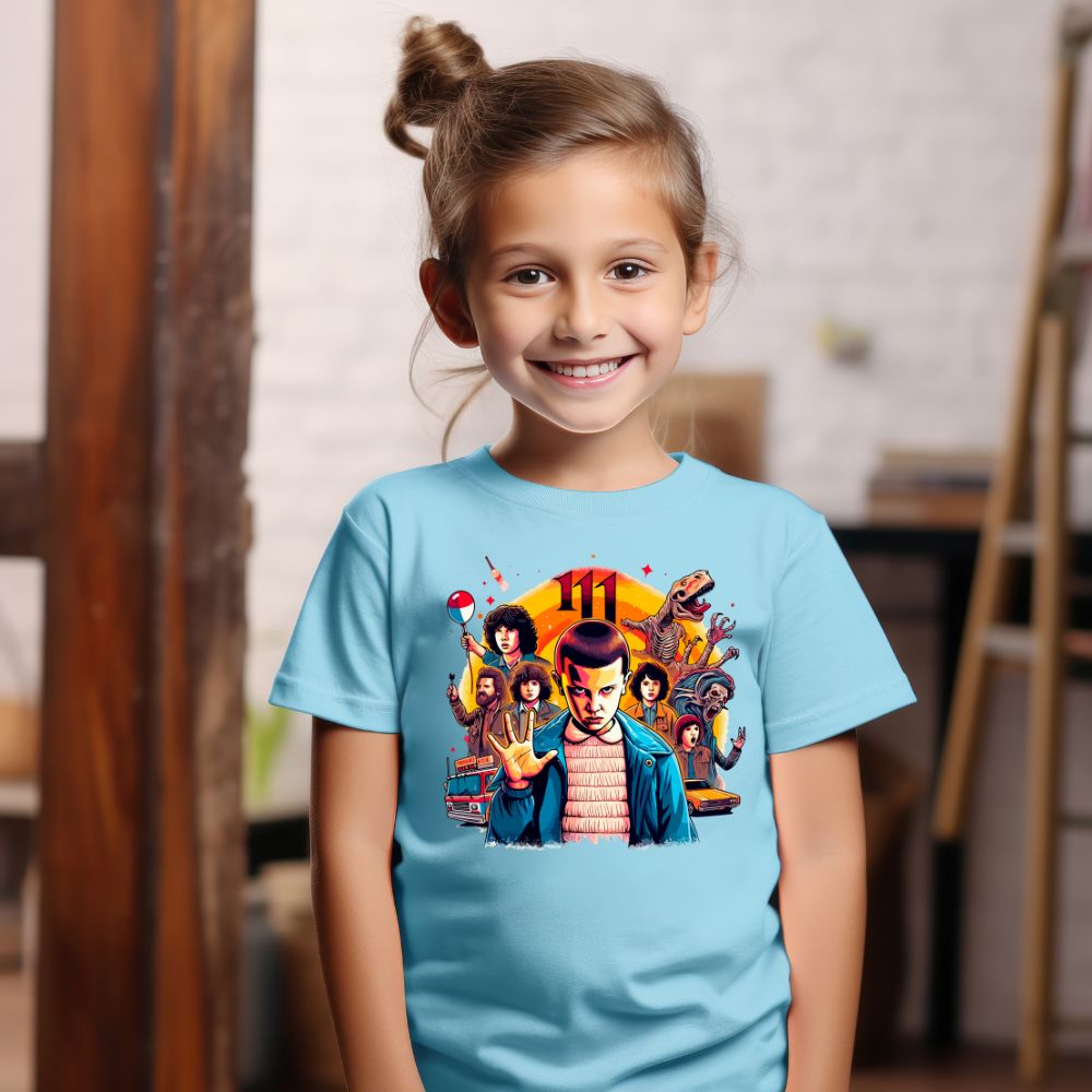 Camiseta Infanto Juvenil Personagens Stranger Things 03