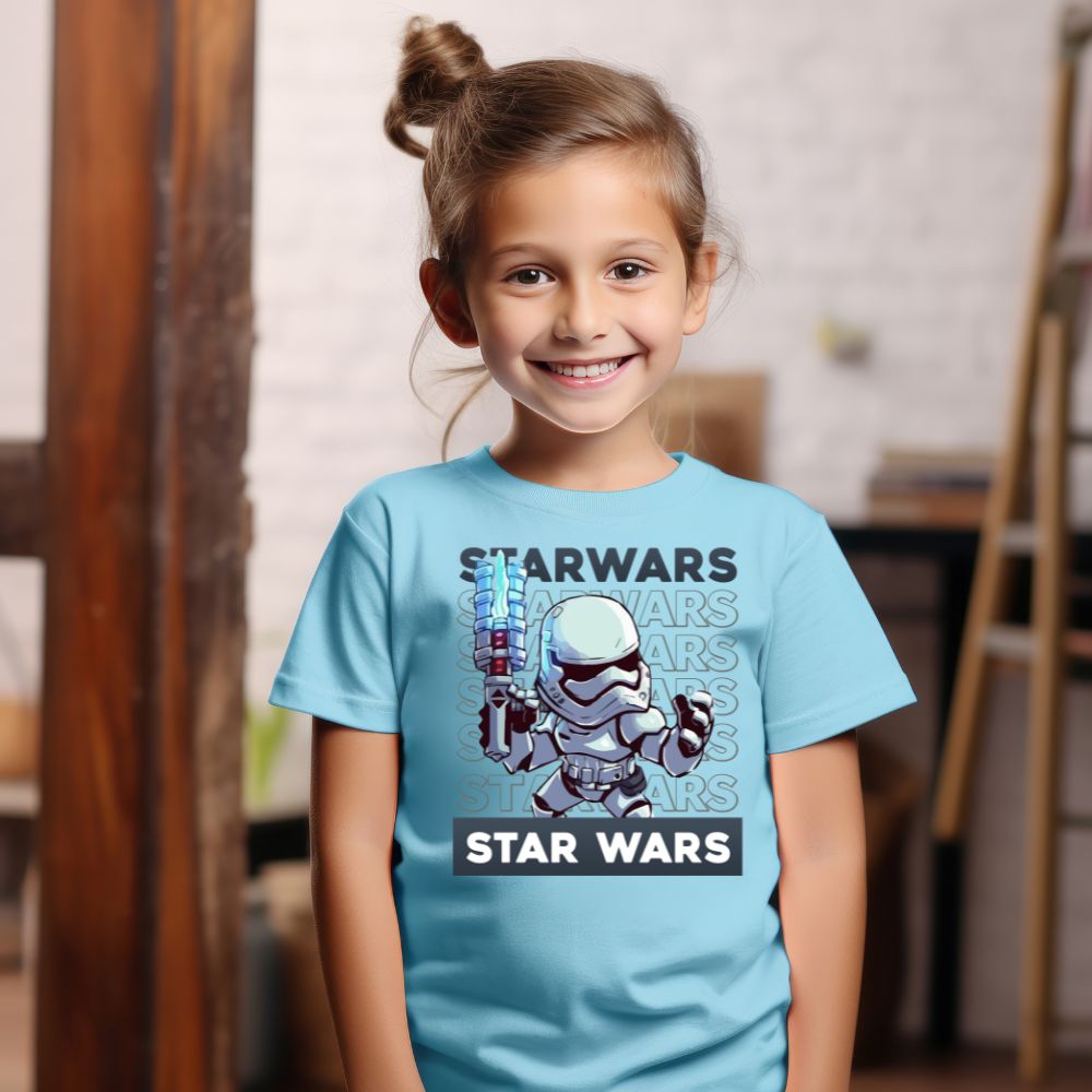 Camiseta Infanto Juvenil Personagens Star Wars Darth Vader