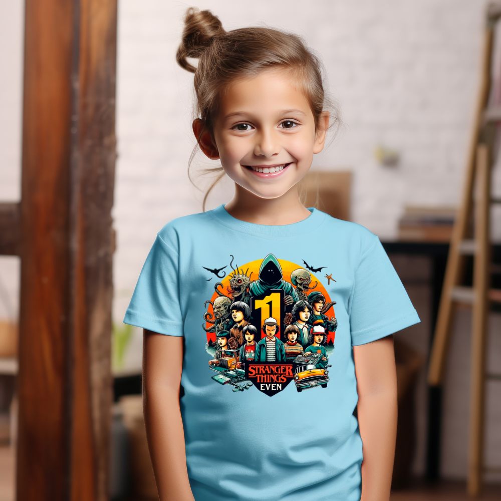 Camiseta Infanto Juvenil Personagens Stranger Things 02