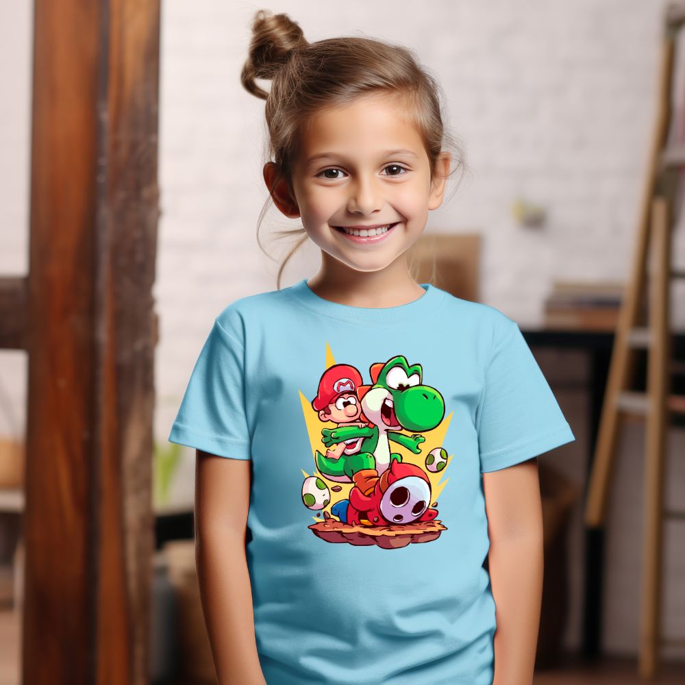 Camiseta Infanto Juvenil Personagens Super Mario World 06