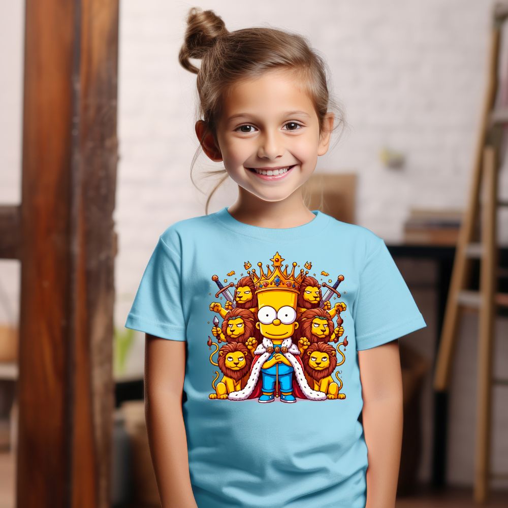 Camiseta Infanto Juvenil Personagens Bart Simpsons Gladiador 01