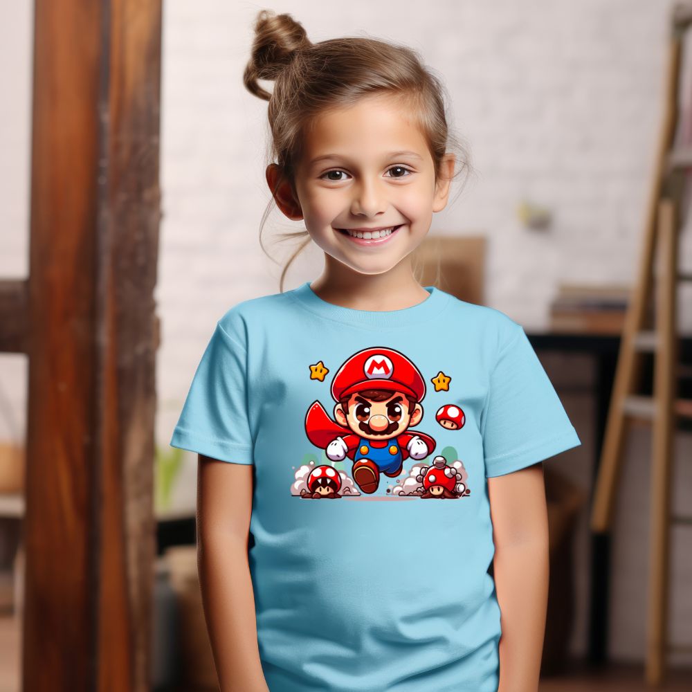 Camiseta Infanto Juvenil Personagens Super Mario World 02