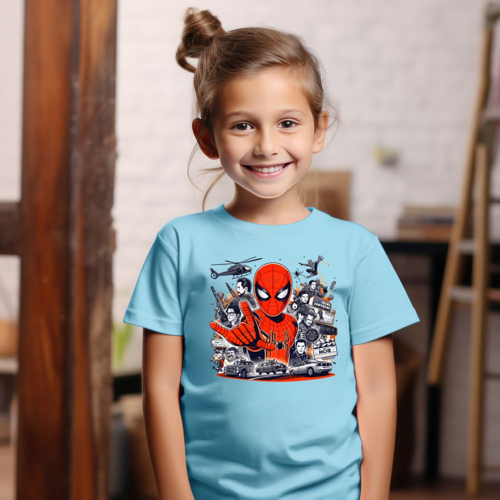Camiseta Infanto Juvenil Personagens Homem Aranha Spiderman
