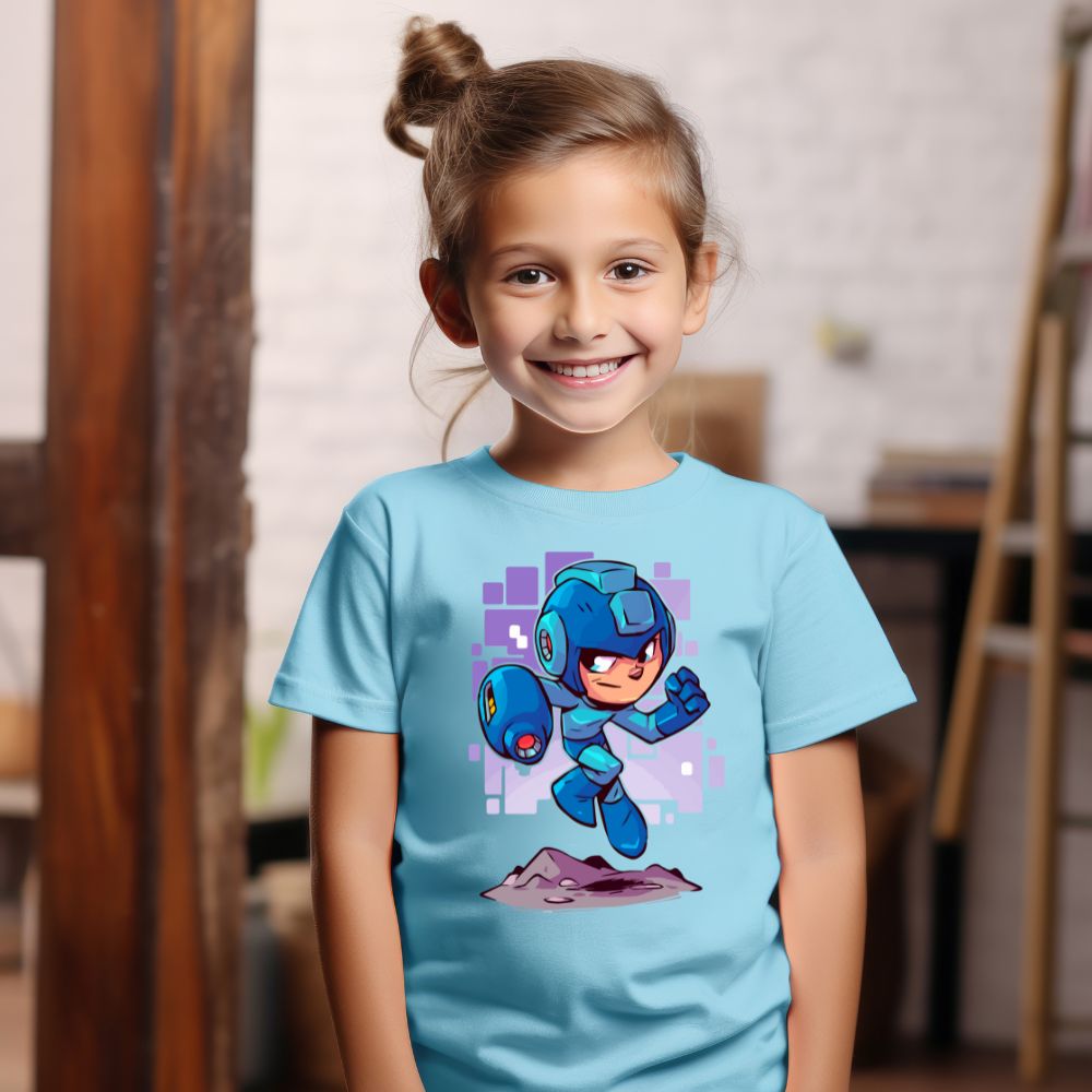 Camiseta Infanto Juvenil Personagens Mega Men Game Series anime