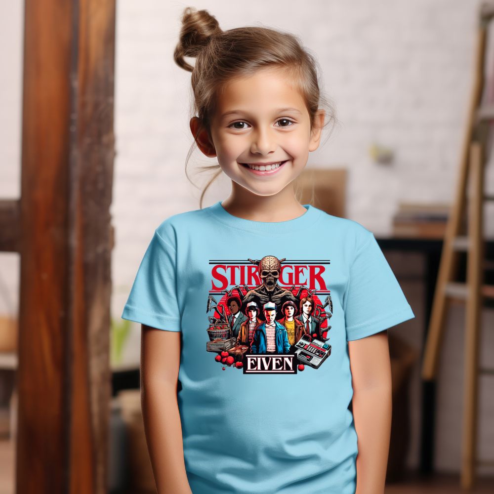 Camiseta Infanto Juvenil Personagens Stranger Things 04