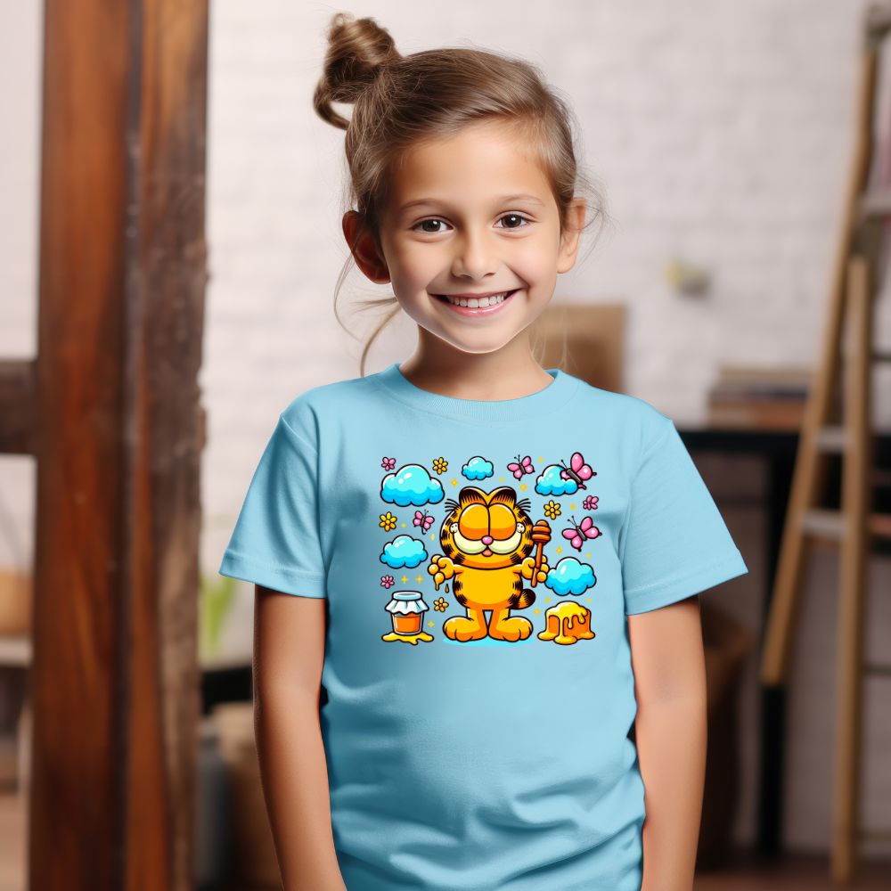 Camiseta Infanto Juvenil Personagens Gato Garfield