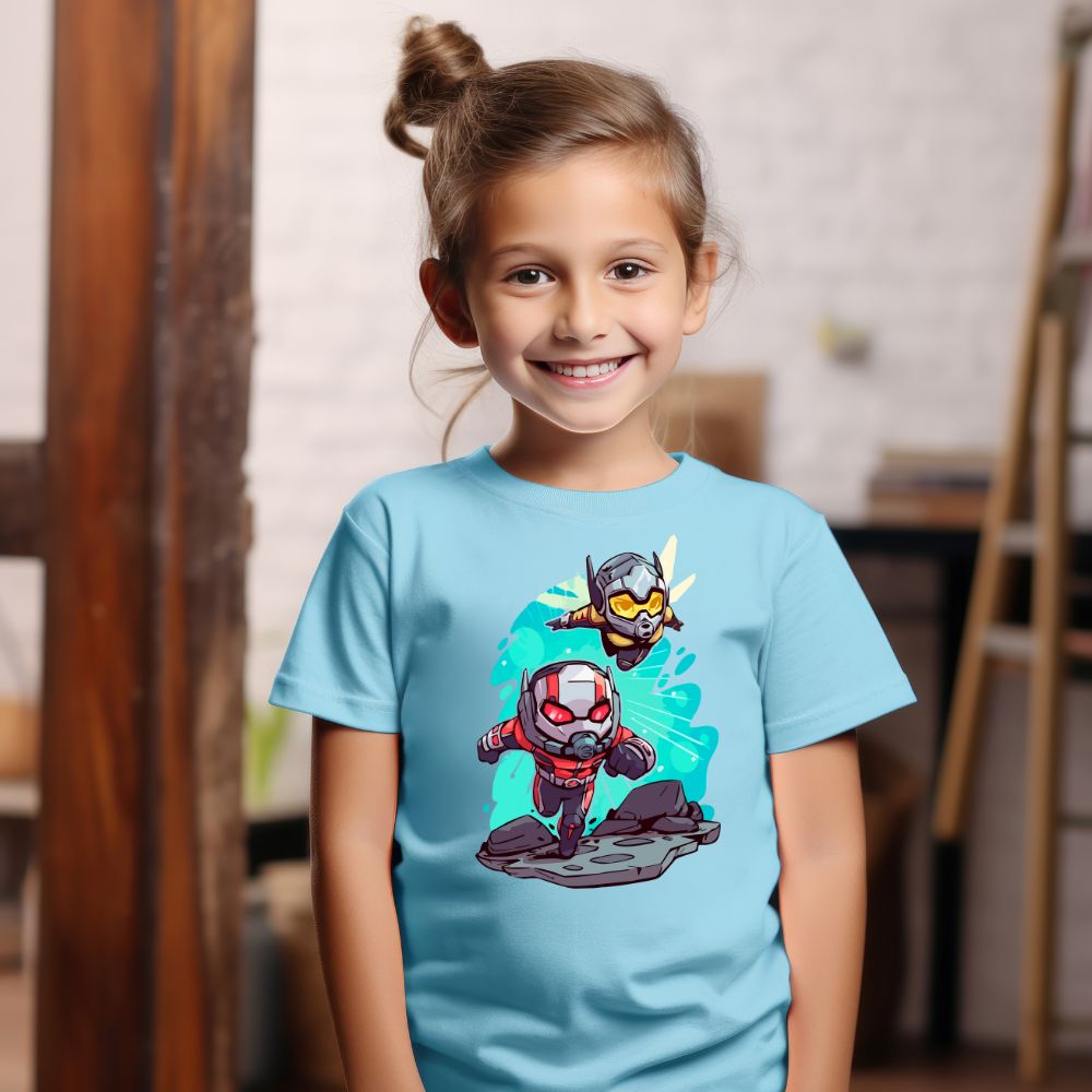 Camiseta Infanto Juvenil Personagens Super Heróis Homem Formiga