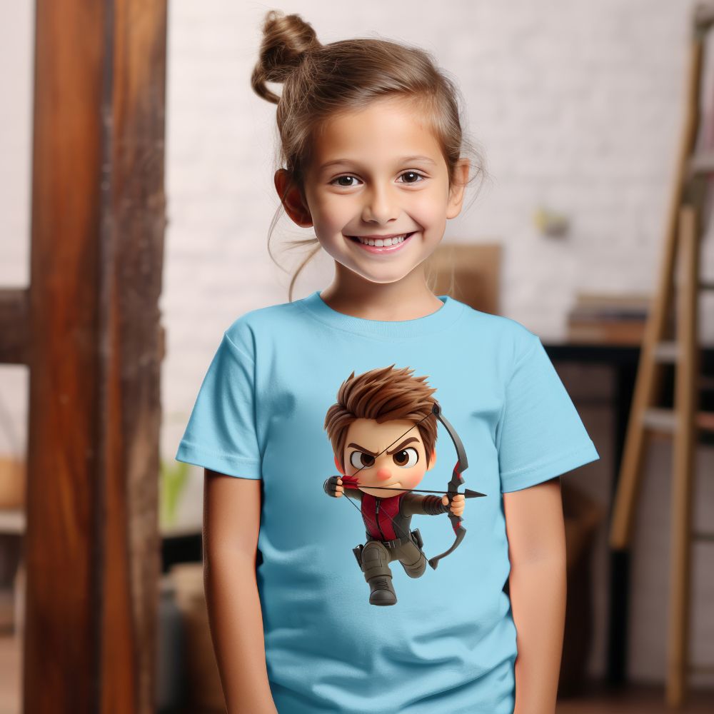 Camiseta Infanto Juvenil Personagens Super Heróis Arqueiro