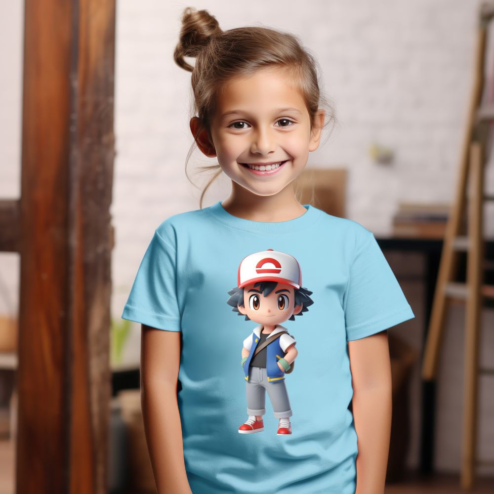 Camiseta Infanto Juvenil Personagens Pikachu Pokémon Clássico 06
