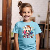 Camiseta Infanto Juvenil Personagens Arlequina Gatinhos