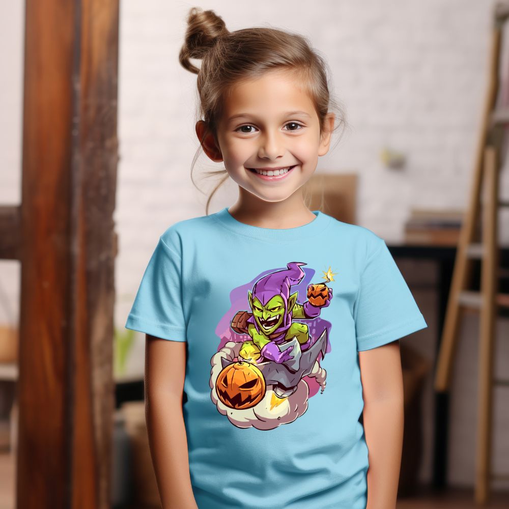 Camiseta Infanto Juvenil Personagens Homem Aranha Duende Verde