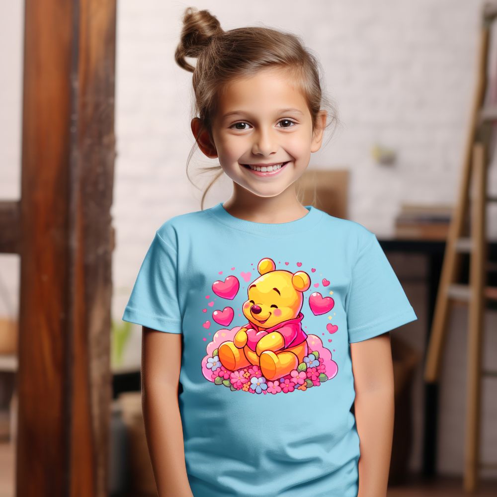 Camiseta Infanto Juvenil Personagens Ursinho Pooh