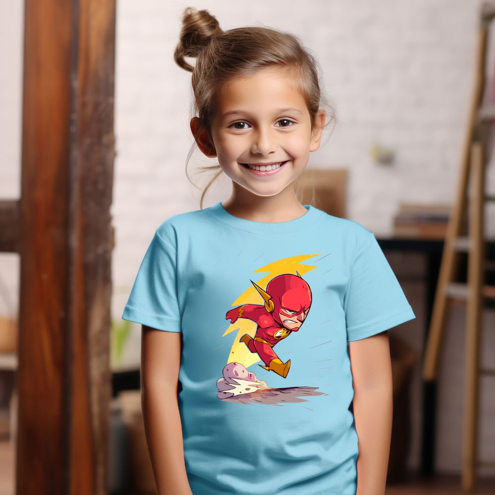 Camiseta Infanto Juvenil Personagens Super Heróis Flash