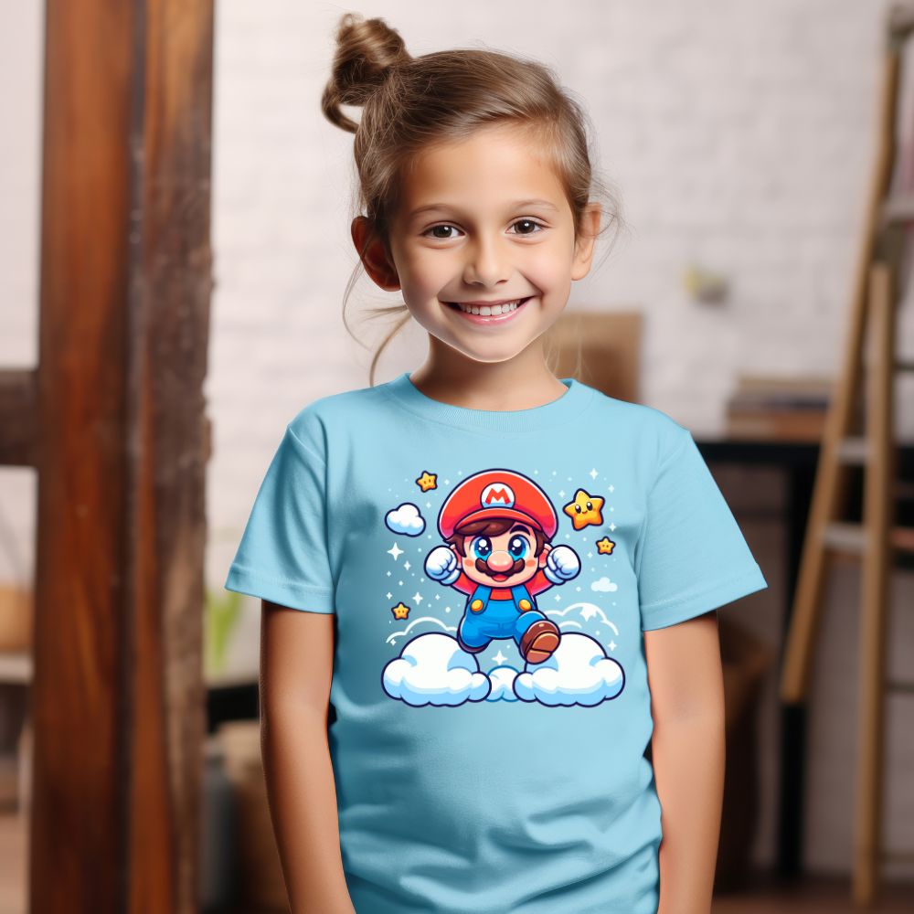 Camiseta Infanto Juvenil Personagens Super Mario World