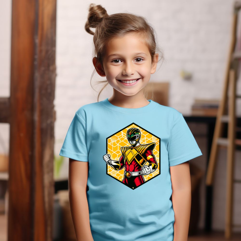 Camiseta Infanto Juvenil Personagens Power Rangers Heróis