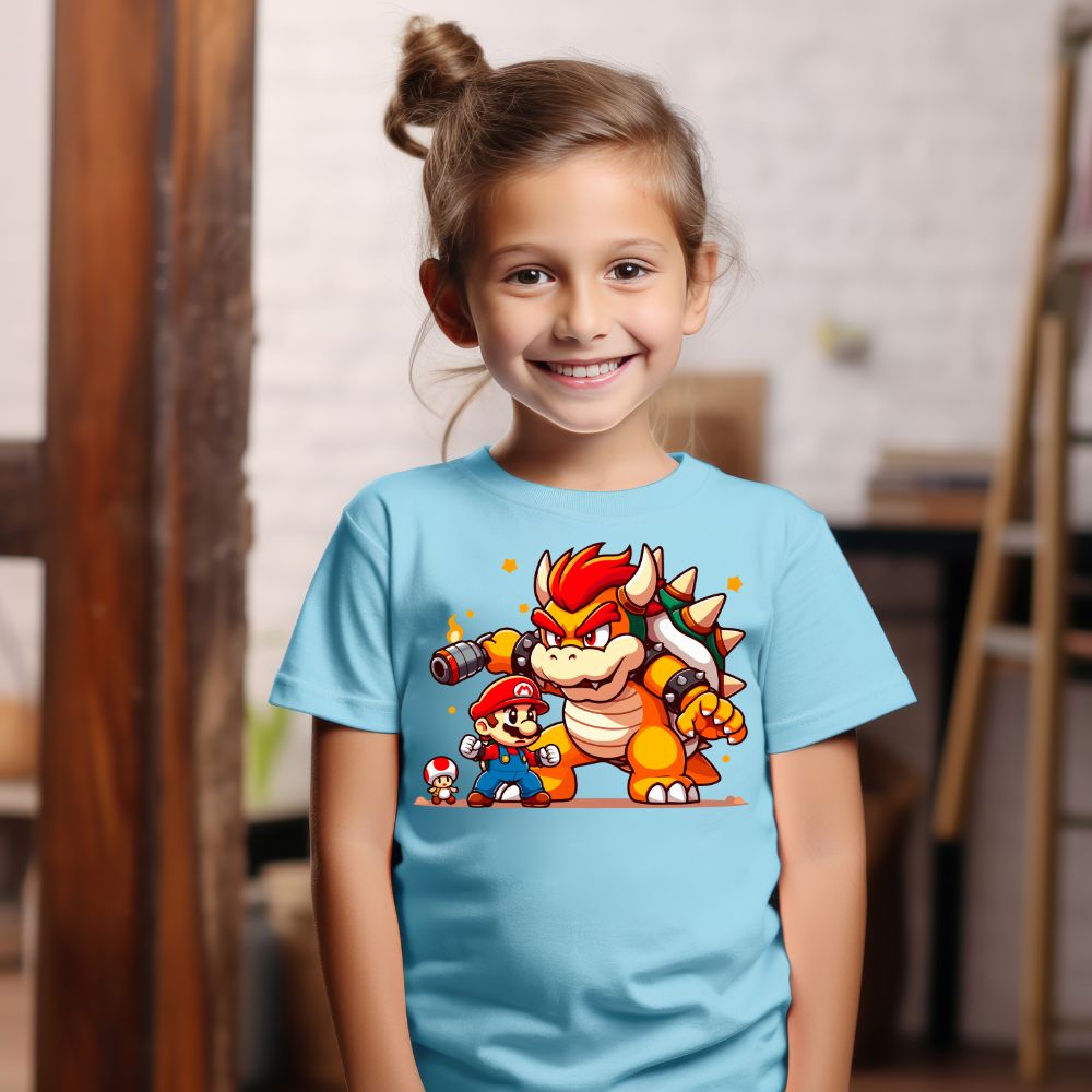 Camiseta Infanto Juvenil Personagens Super Mario World 04