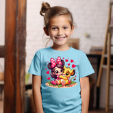 Camiseta Infanto Juvenil Personagens Minnie Camisa Feminina Infantil