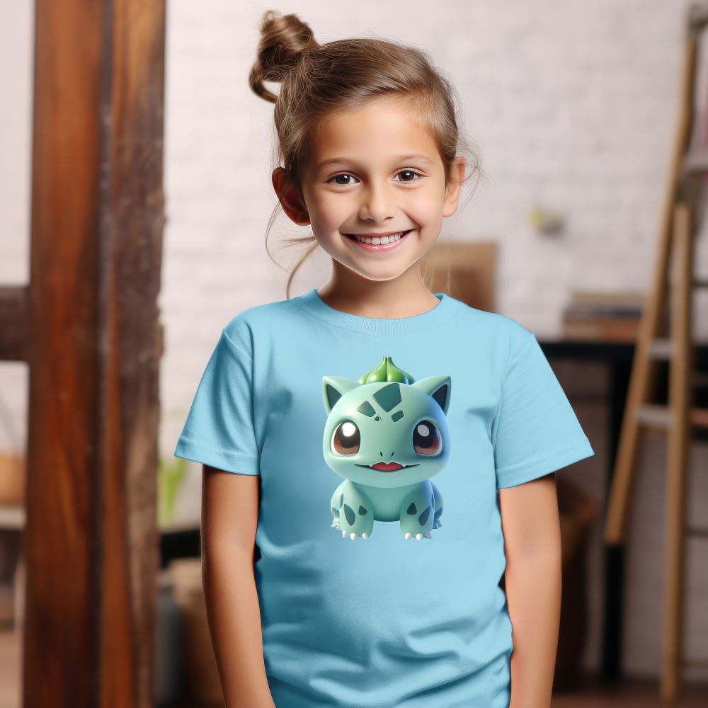 Camiseta Infanto Juvenil Personagens Pikachu Pokémon Clássico 07
