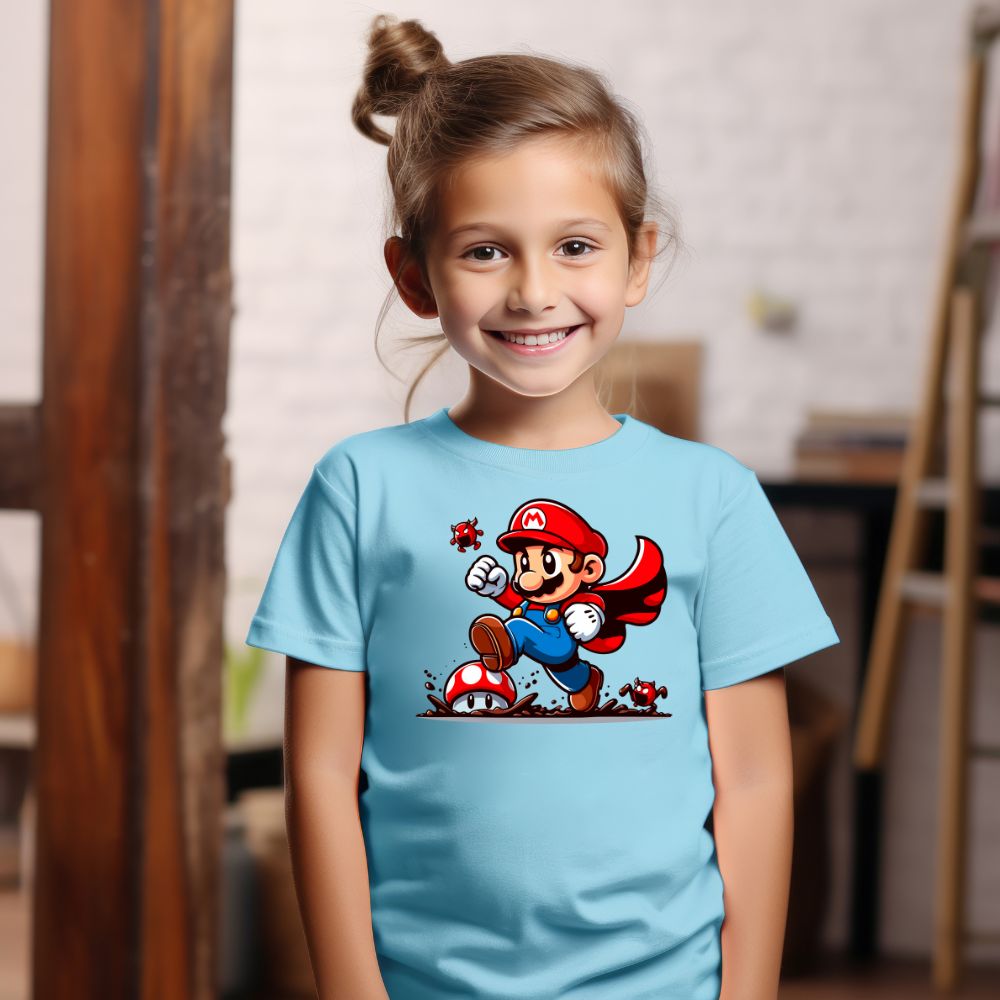 Camiseta Infanto Juvenil Personagens Super Mario World 03