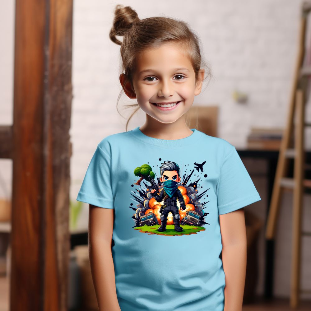 Camiseta Infanto Juvenil Personagens Fortnite Camisa Games