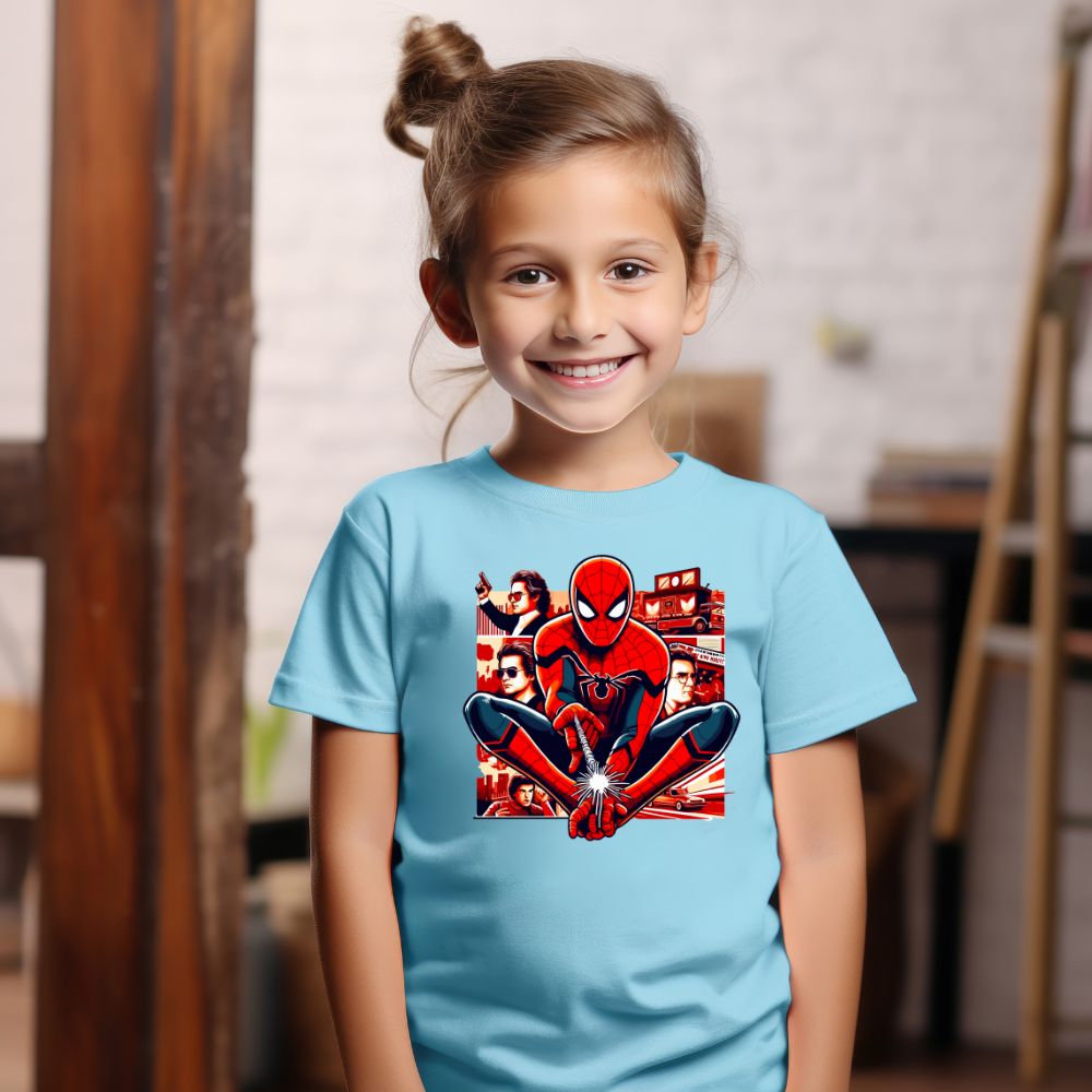 Camiseta Infanto Juvenil Personagens Homem Aranha Spiderman Avengers