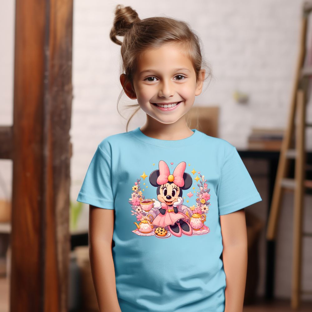 Camiseta Infanto Juvenil Personagens Minnie Personagem Feminina