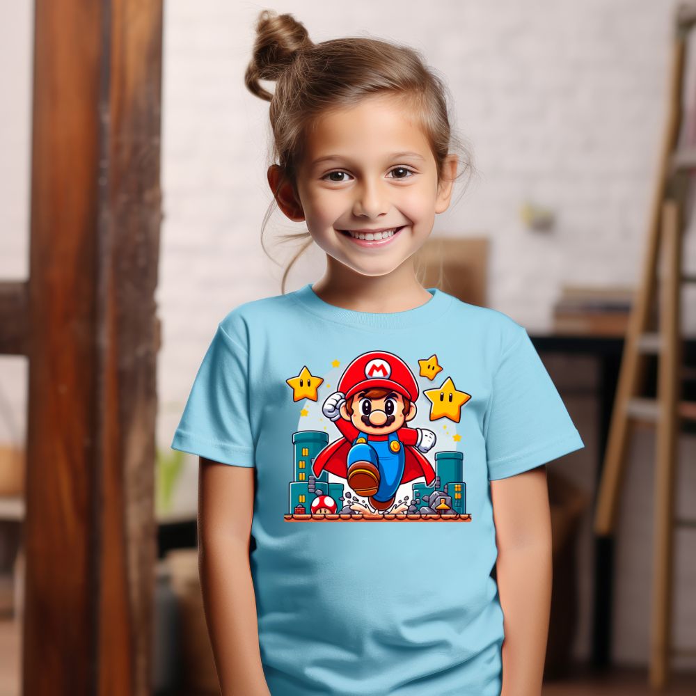 Camiseta Infanto Juvenil Personagens Super Mario World 05