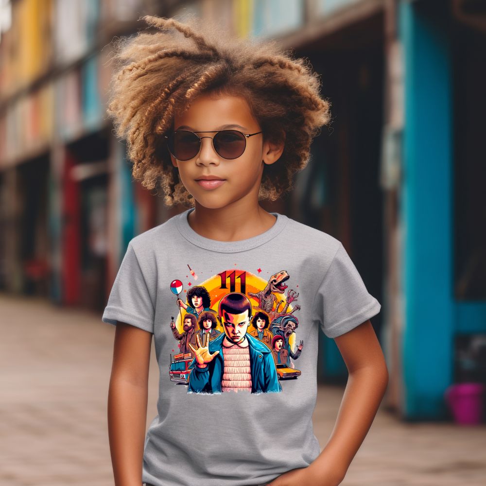 Camiseta Infanto Juvenil Personagens Stranger Things 03