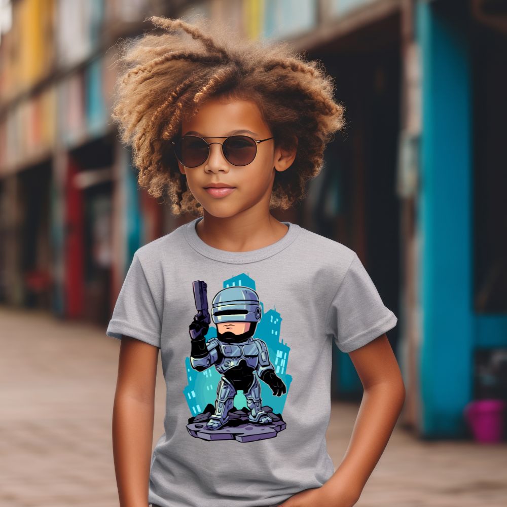 Camiseta Infanto Juvenil Personagens Robocop Personagem Games