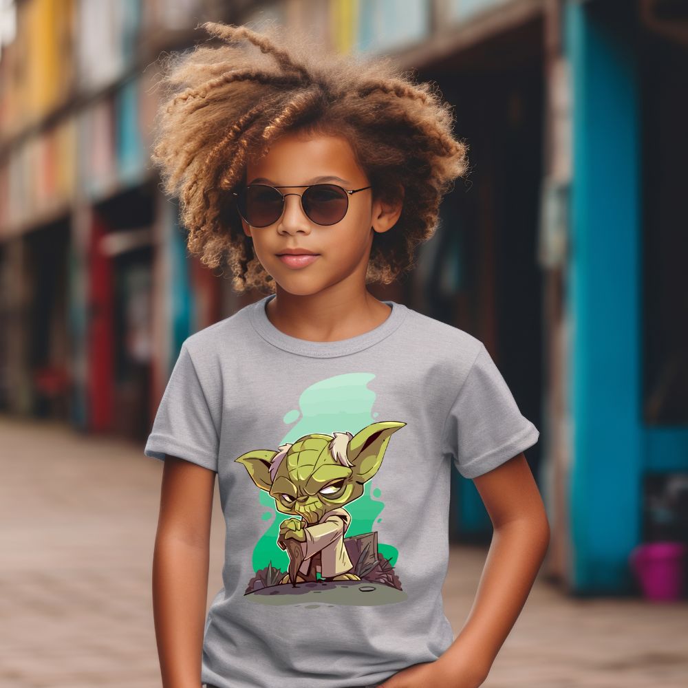 Camiseta Infanto Juvenil Personagens Star Wars Geek Serie Baby Yoda