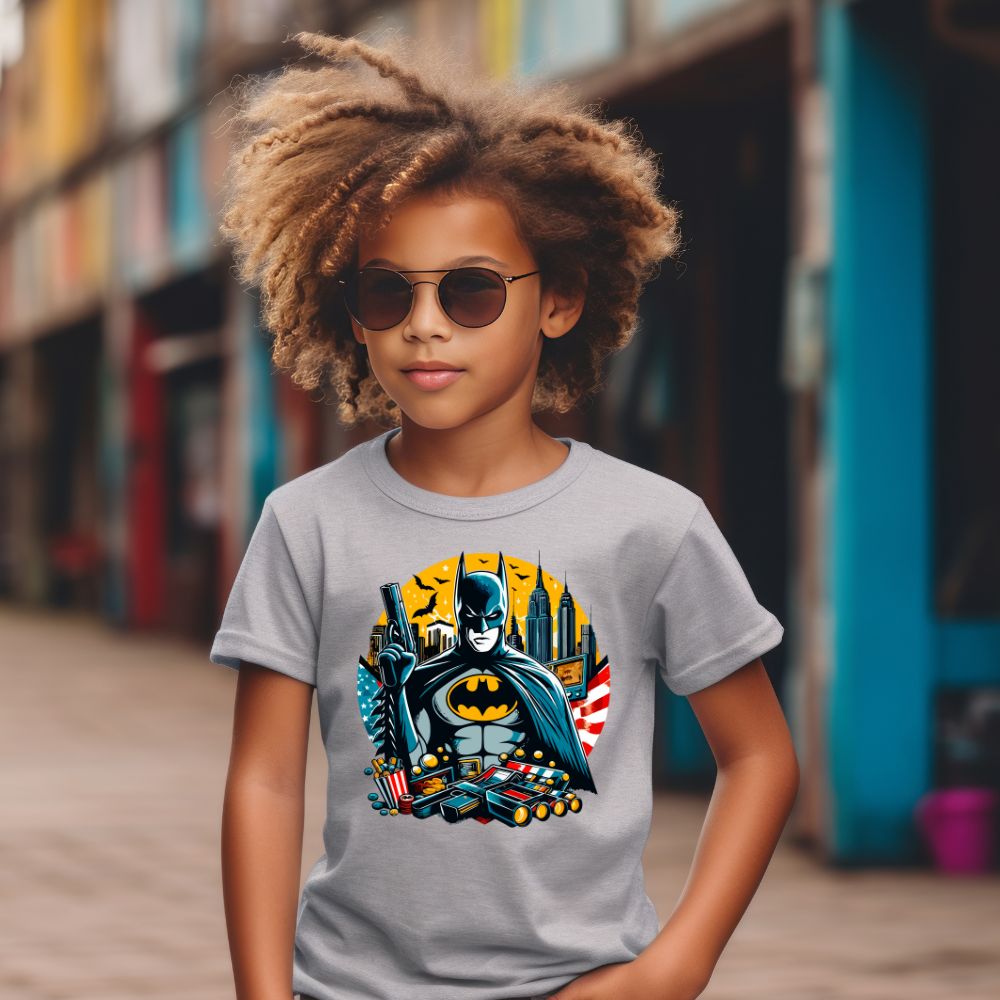 Camiseta Infanto Juvenil Personagens Batman Morcego