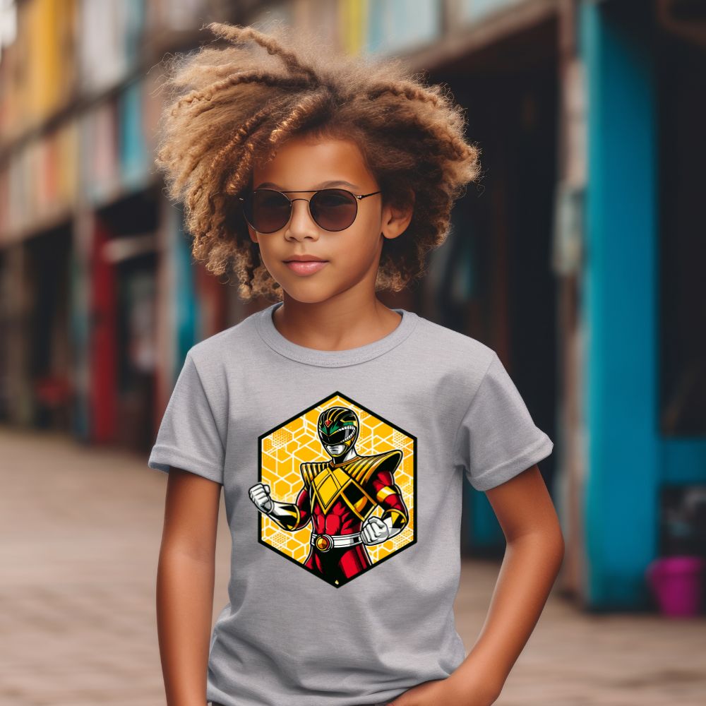 Camiseta Infanto Juvenil Personagens Power Rangers Heróis