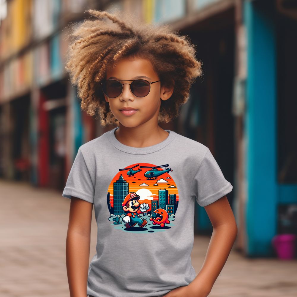 Camiseta Infanto Juvenil Personagens Super Mario World 07