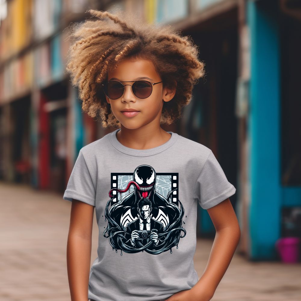 Camiseta Infanto Juvenil Personagens Venom Personagem Spiderman