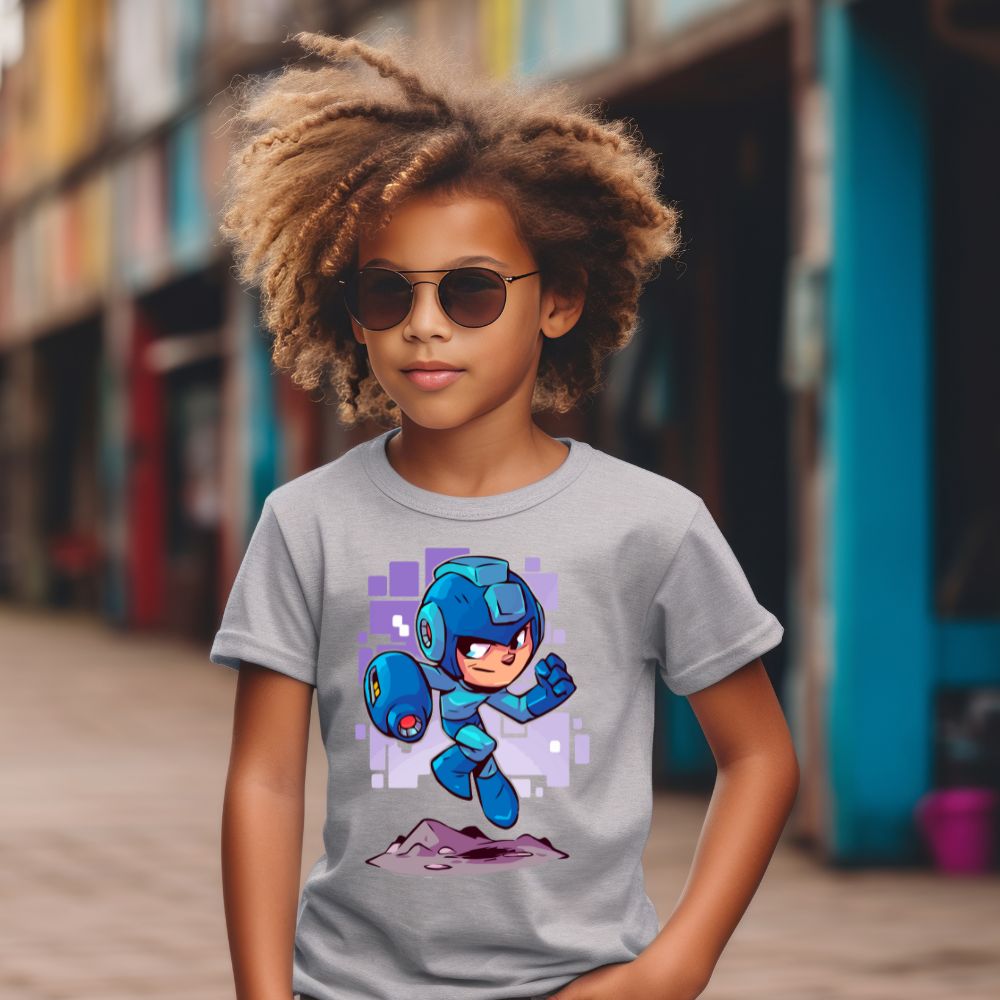 Camiseta Infanto Juvenil Personagens Mega Men Game Series anime