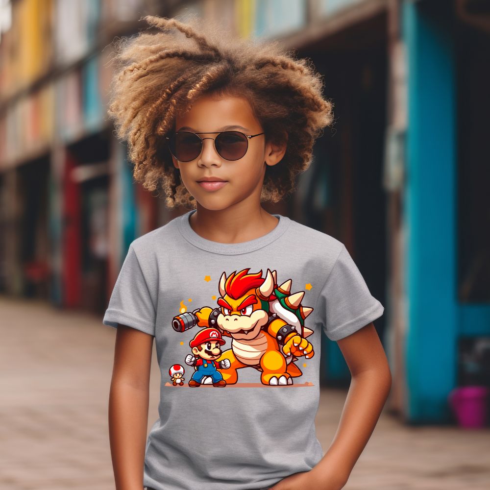Camiseta Infanto Juvenil Personagens Super Mario World 04