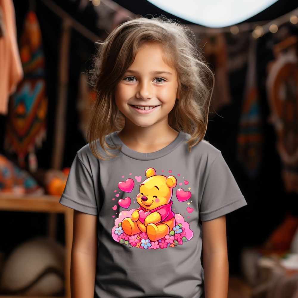 Camiseta Infanto Juvenil Personagens Ursinho Pooh