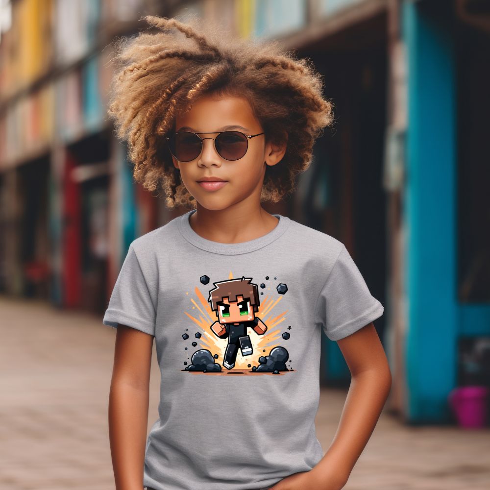 Camiseta Infanto Juvenil Personagens Jogos Games Minecraft