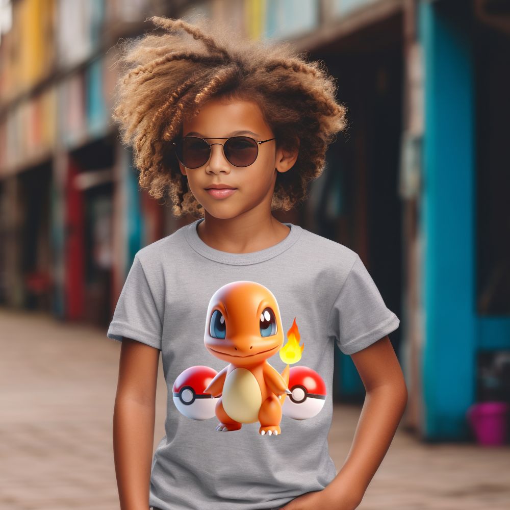 Camiseta Infanto Juvenil Personagens Pikachu Pokémon Clássico 04
