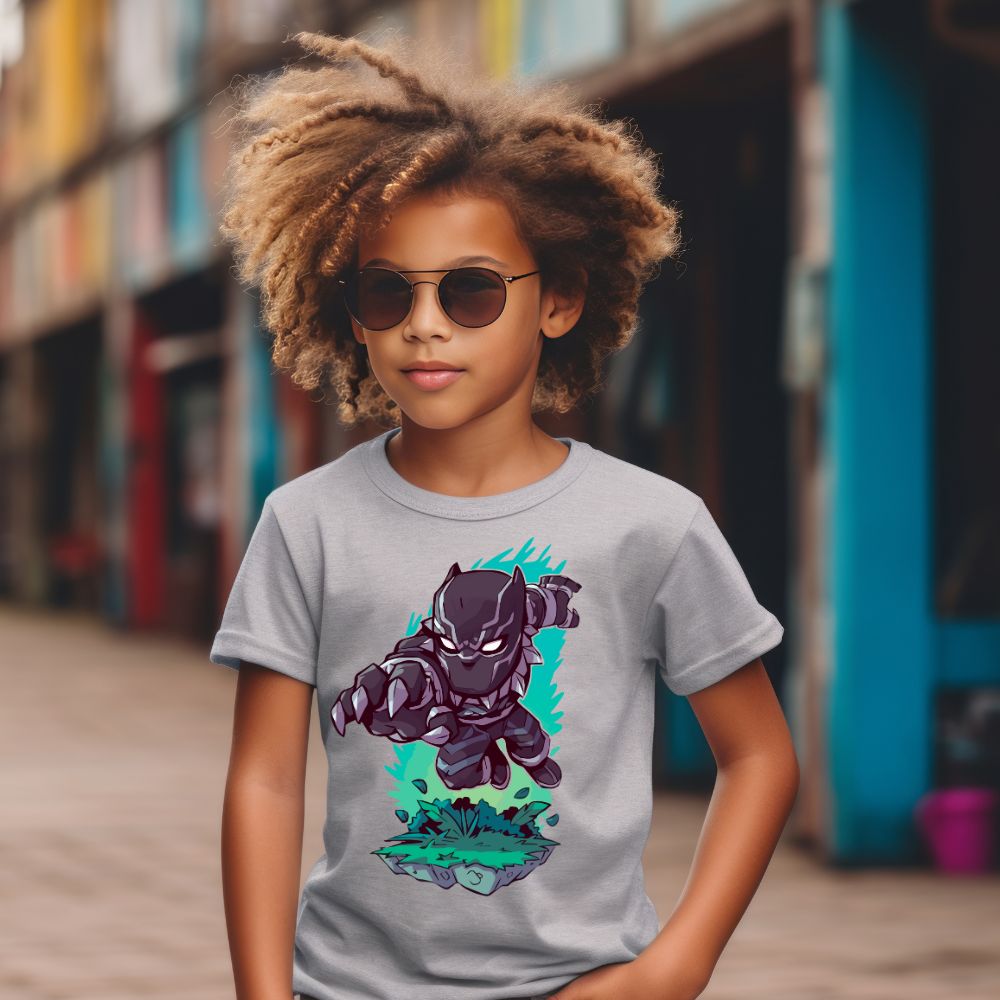 Camiseta Infanto Juvenil Personagens Pantera Negra Super Heróis