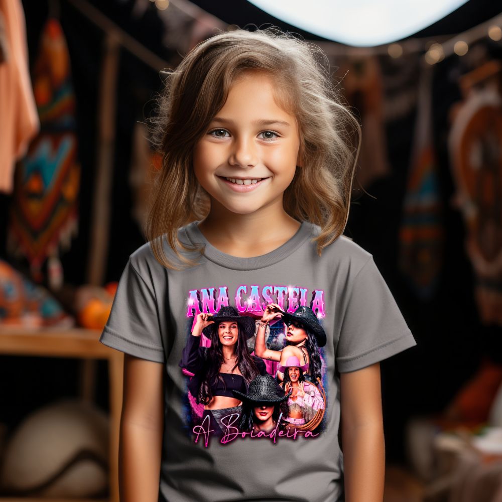 Camiseta Infanto Juvenil Cantora Ana Castela