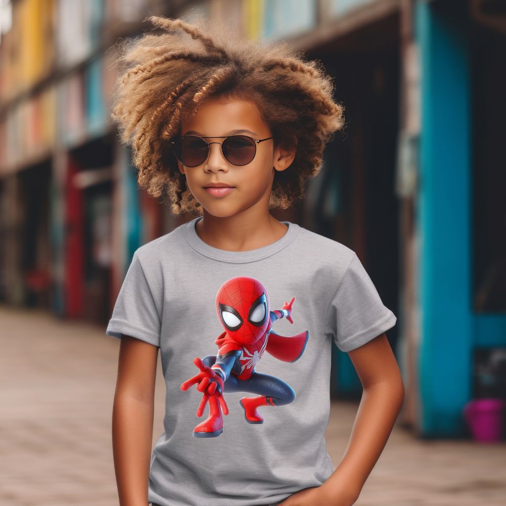 Camiseta Infanto Juvenil Personagens Spider Man Homem Aranha Infantil
